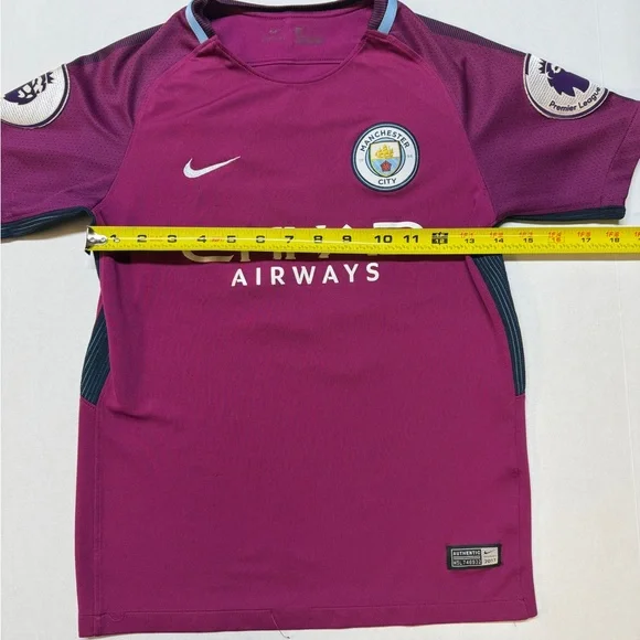 Nike Kids Manchester City Kevin De Bruyne Medium Premier League Soccer Jersey - Picture 2 of 7